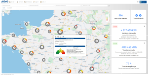 Smart Building Energies : la solution de monitoring énergétique pour les entreprises qui cherchent à réduire leur consommation d'énergie. Cette image peut représenter une vue d'ensemble des bâtiments d'une entreprise avec des graphiques ou des chiffres clés sur leur consommation d'énergie